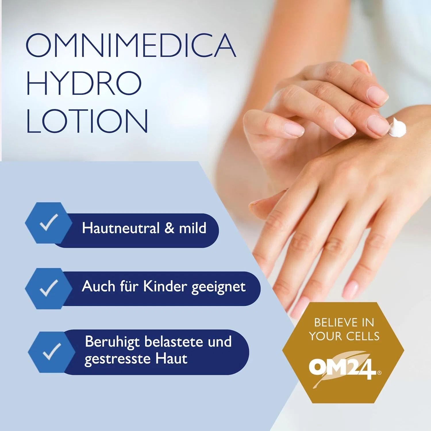 Увлажняющий лосьон для тела OMNIMEDICA Hydro Lotion с OM24 и гамамелисом Omni Medica — фото 4