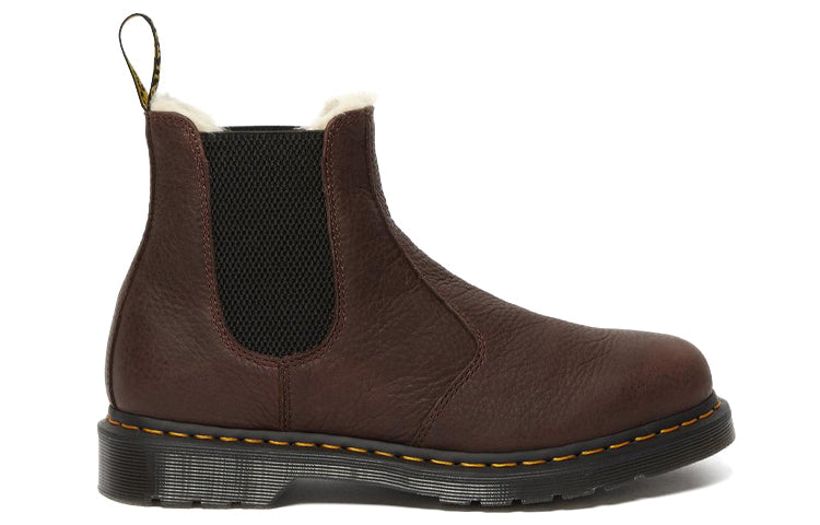 Мужские ботинки челси Dr. Martens 2976 с подкладкой из искусственного меха, коричневый — фото 3