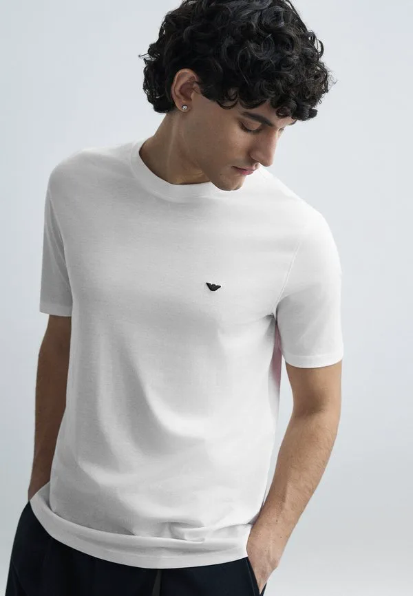 Простая футболка Emporio Armani, Off White