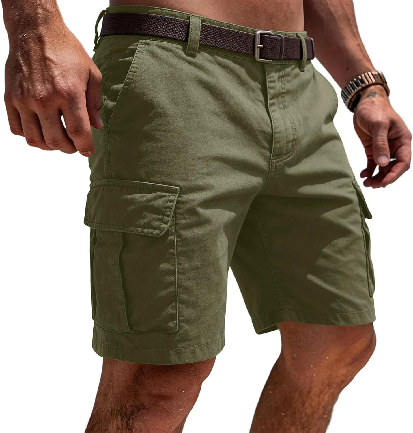 Шорты мужские карго, повседневные, Generic, D08 Army Green