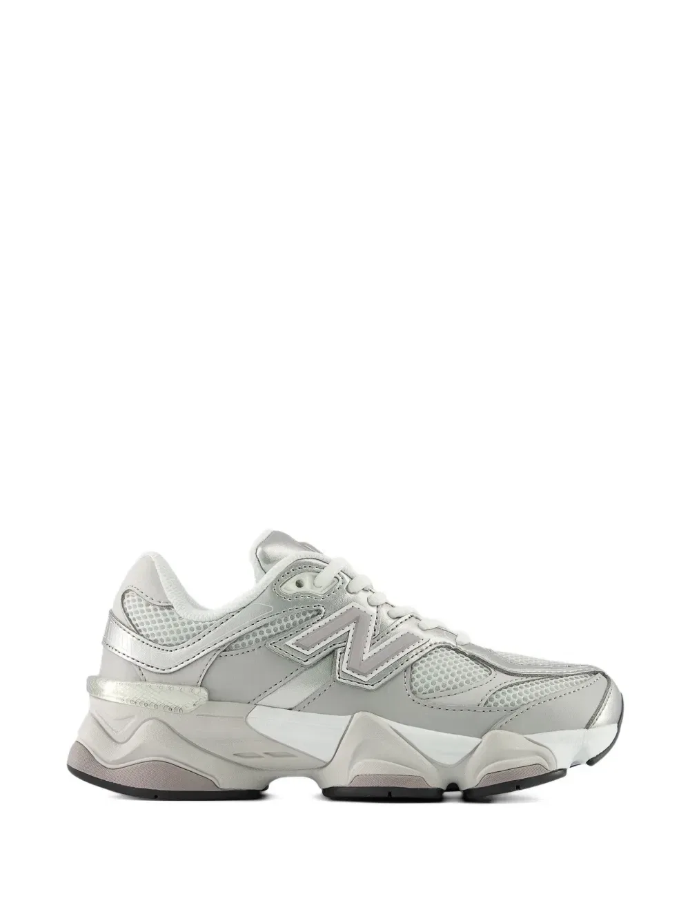 Кроссовки из сетчатого материала на низкой подошве New Balance Kids, серый — фото 2