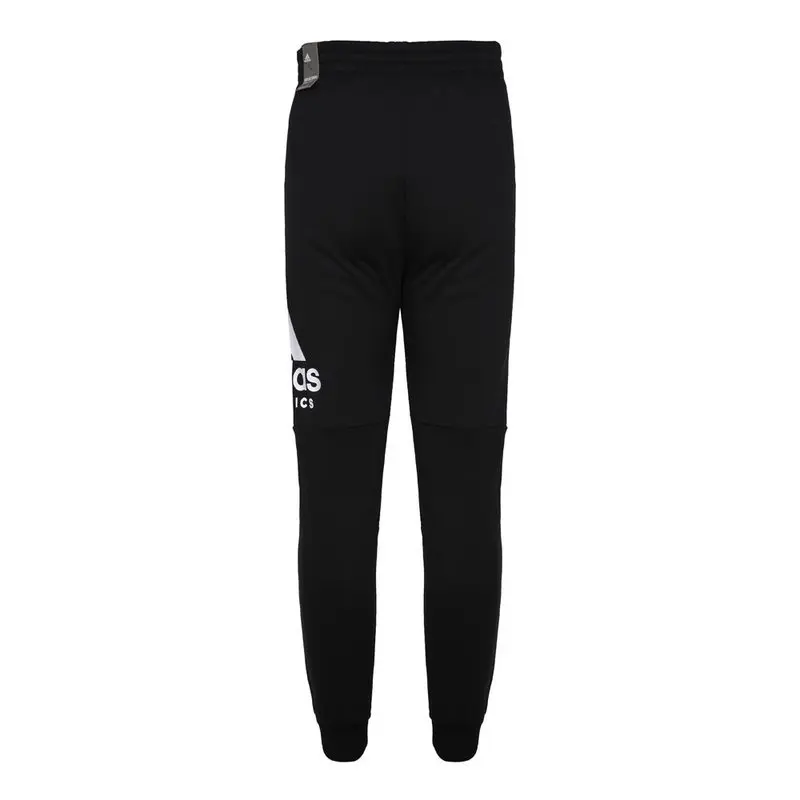Чёрные вязаные спортивные штаны для подростков Adidas — фото 3