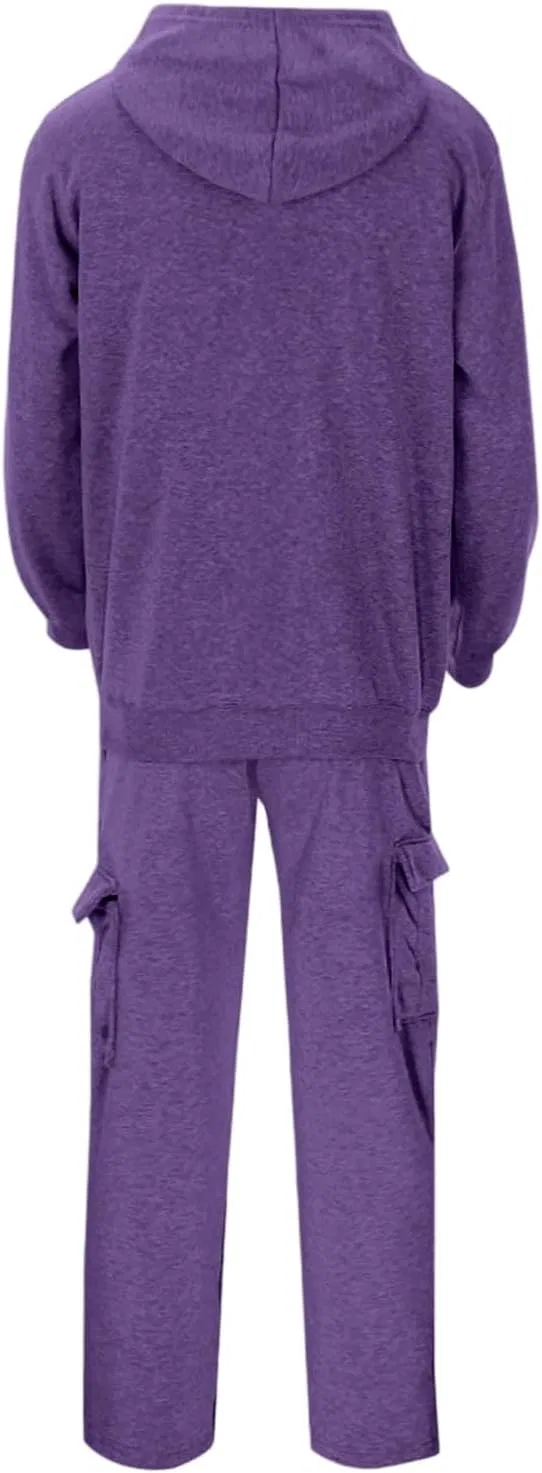 Спортивный костюм из флиса, 2 предмета, мужской, Purple — фото 4
