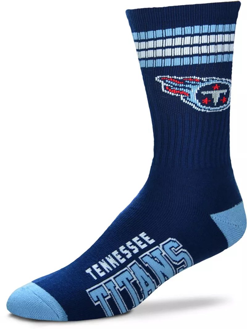 

Носки Tennessee Titans с четырьмя полосками Deuce для босых ног For Bare Feet