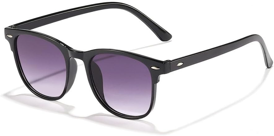 

Винтажные солнцезащитные очки с металлическими заклепками для женщин, в стиле ретро, ​​унисекс, классические, для активного отдыха и путешествий, модные очки с градиентной тонировкой HYYZZC, Double Gray