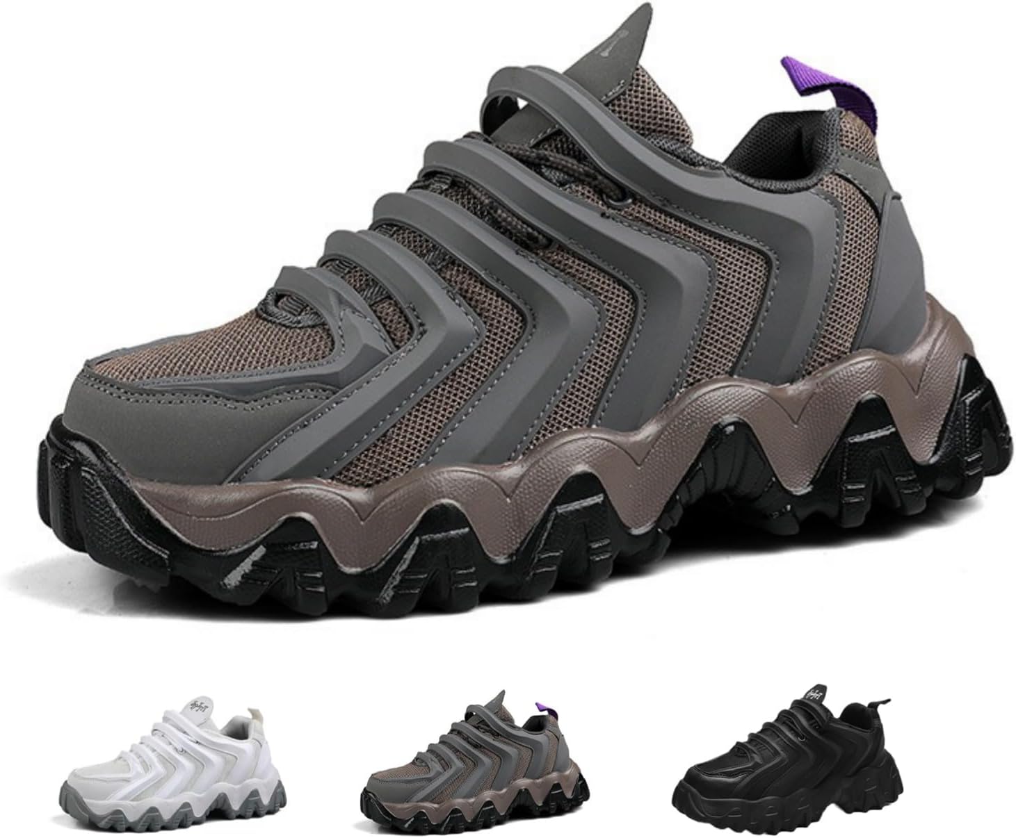 

Модные массивные кроссовки для женщин и мужчин, легкие, дышащие, классические низкие кроссовки для бега, повседневные обувь Macefil, серый