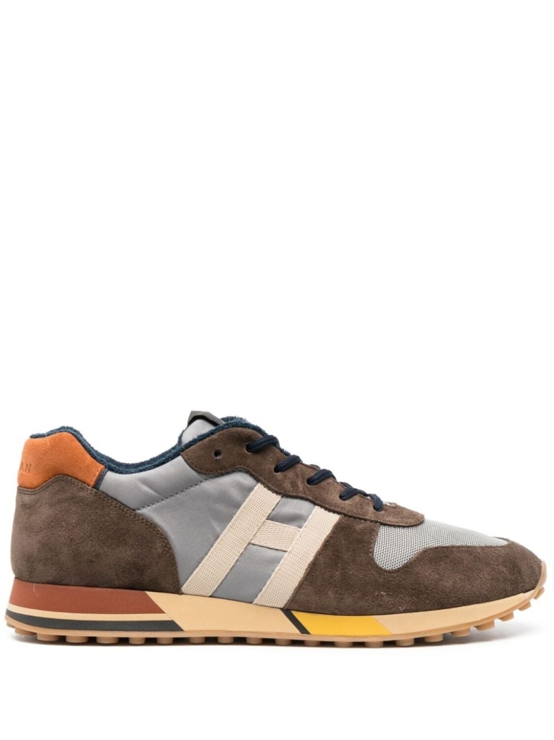 

Кроссовки Hogan H383, коричневый/серый/белый