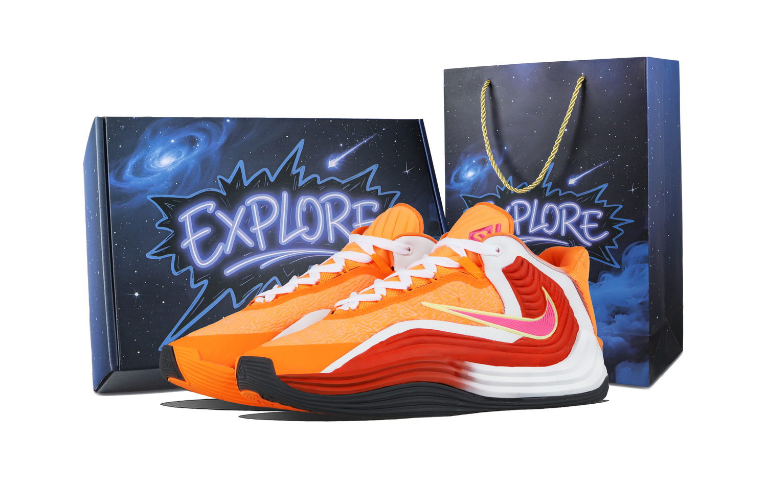 

Кроссовки баскетбольные Giannis Freak 7 Fiery Flow Abrasion Resistant Mid top Unisex Nike, оранжевый
