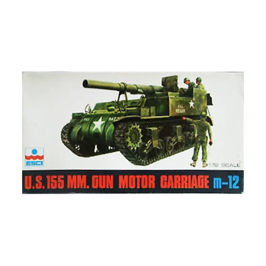 

Американский 155-мм артиллерийский лафет M12, Plastic Military Figures (1:72) (ESCI)