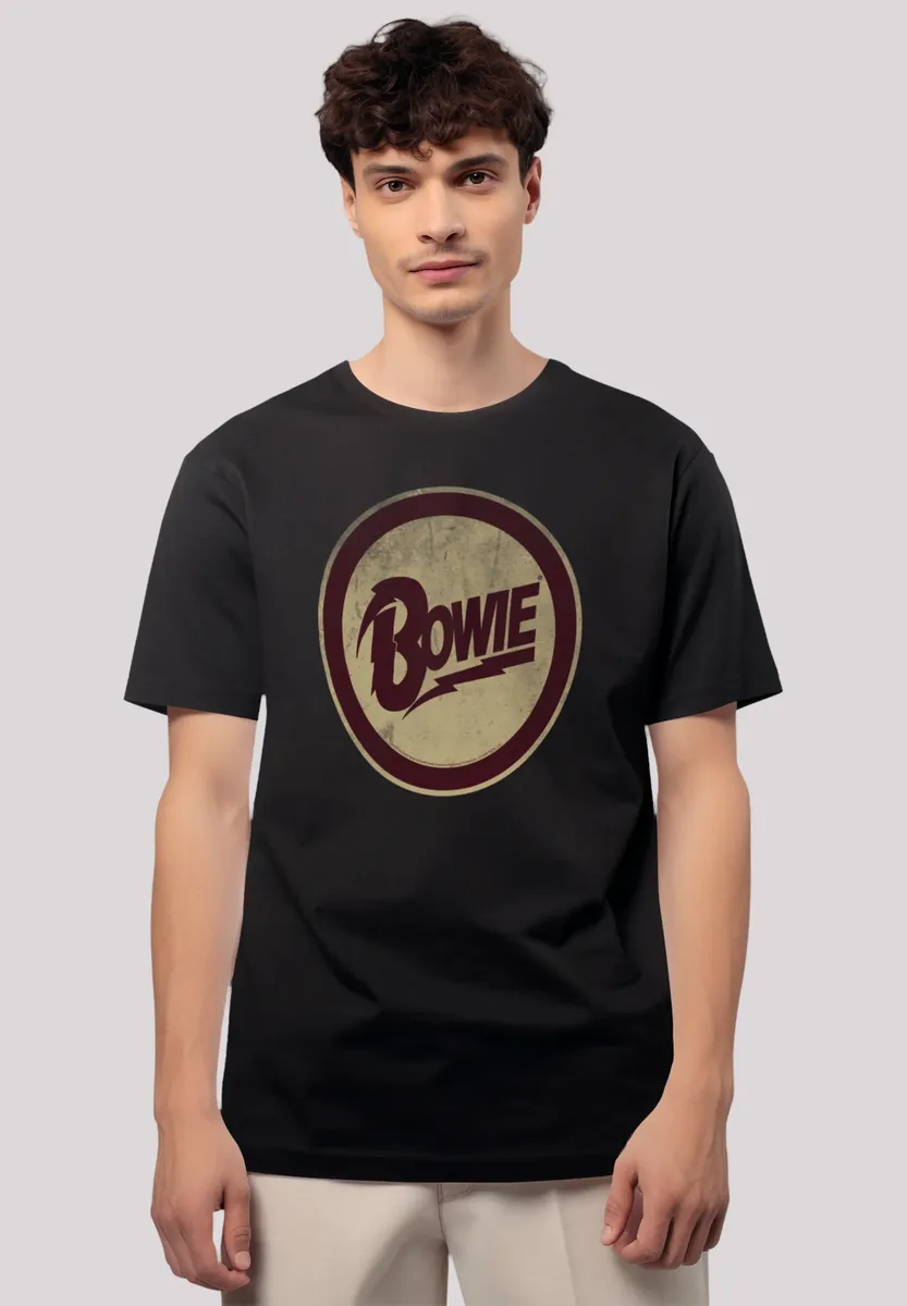 

Футболка F4NT4STIC "David Bowie Circle Logo", премиум качество, черный