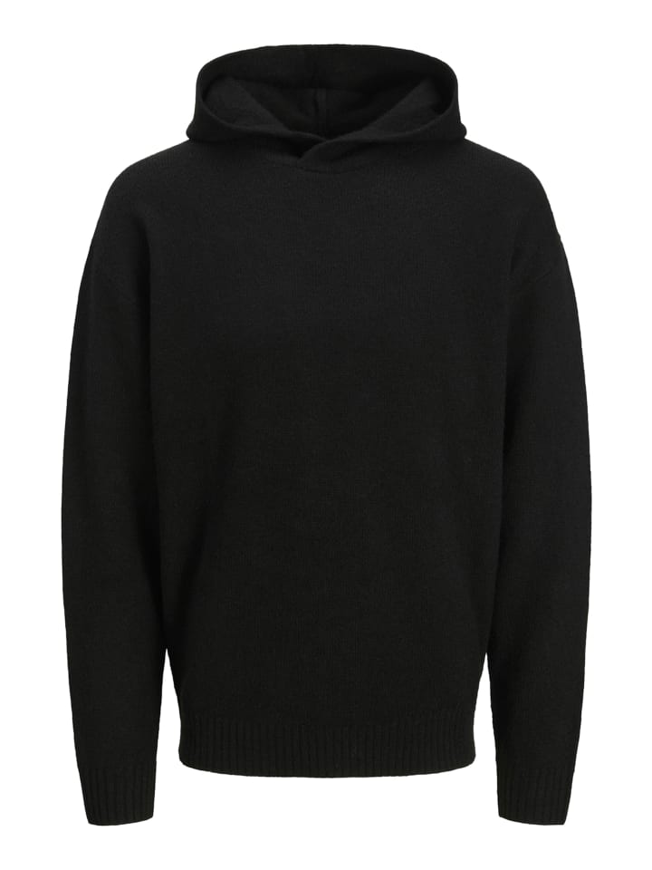 

Jack & Jones Вязаная толстовка с капюшоном 'Soho Ollie' черного цвета