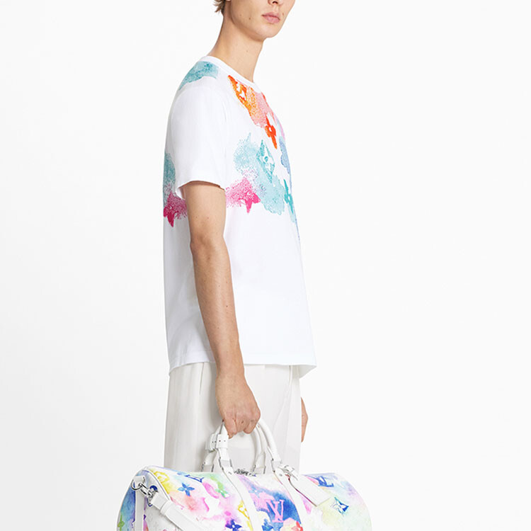 Новые квартальные продукты LV футболка мужская многоцветная Louis Vuitton, цвет Multicolor — фото 3