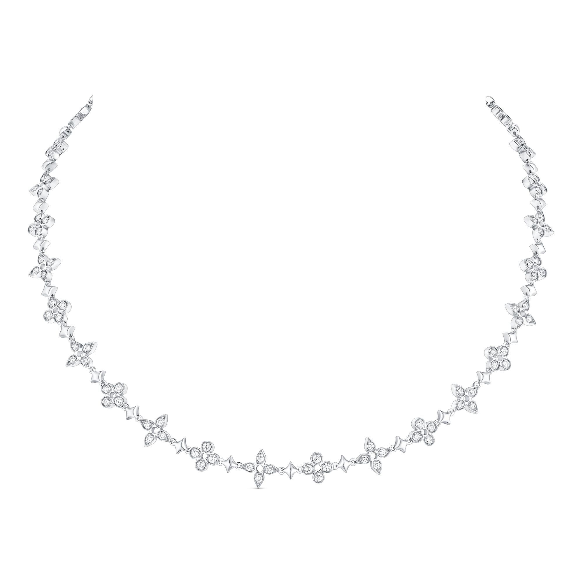 

Колье Dentelle One Row, белое золото и бриллианты Louis Vuitton, серебряный