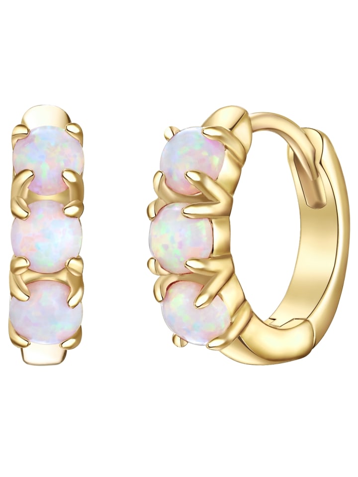 

Glanzstücke München Серьги из стерлингового серебра с опалом (синтетическим) в оправе из желтого золота