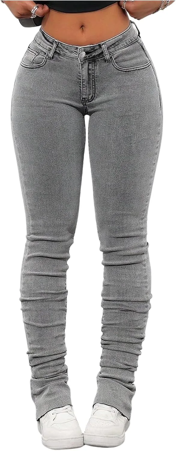 

Женские джинсы Soly Hux скинни, низкая посадка, стретч, буткат