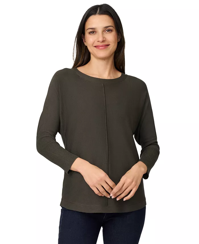 

Женский свитер «Долман» с пуговицами на спине Melissa Paige, зеленый