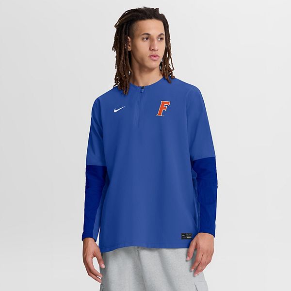 Мужская ветровка quarter-zip long sleeve dri-fit royal florida gators dugout Nike — фото 2