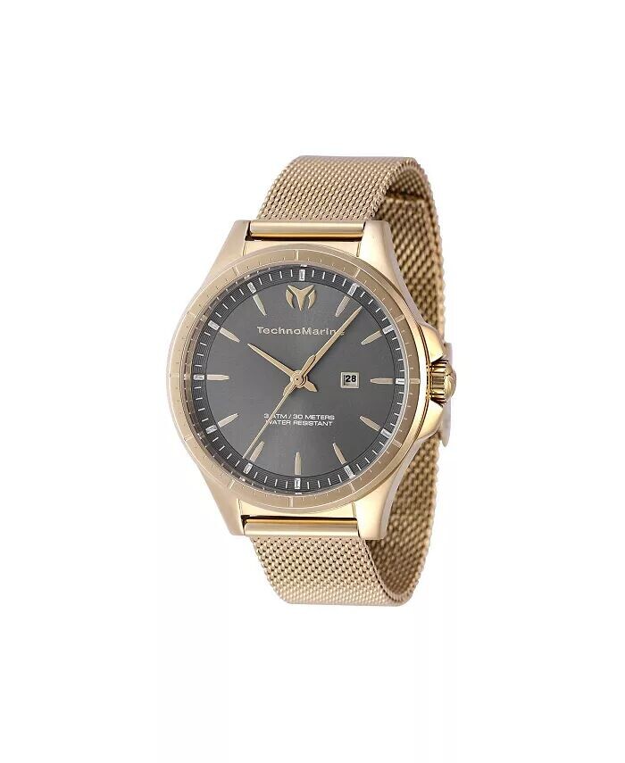 

Женские часы TM-822037 MoonSun Quartz 3 Hand Charcoal TechnoMarine, черный