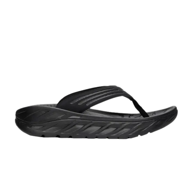 

Сандалии HOKA Ora Recovery Flip Slide 'Black', черный