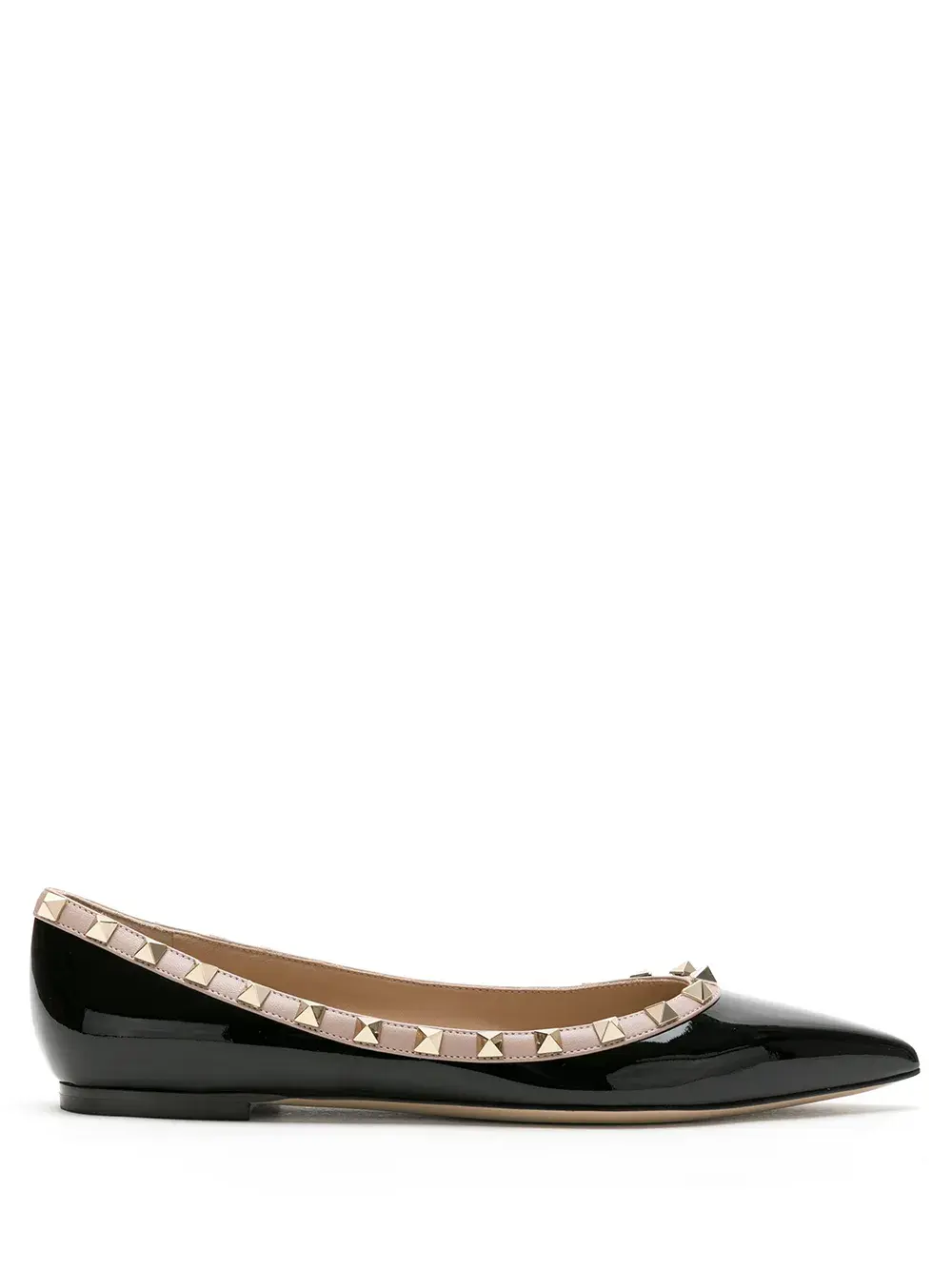 Балетки Rockstud VALENTINO GARAVANI, черный