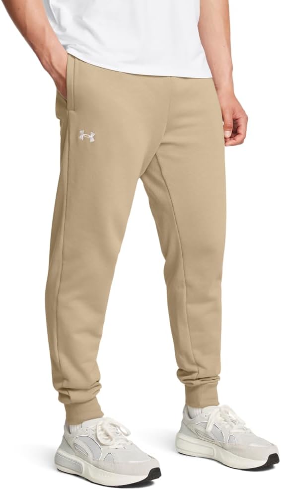 

Under Armour мужские спортивные брюки Rival Fleece, (299) City Khaki/White
