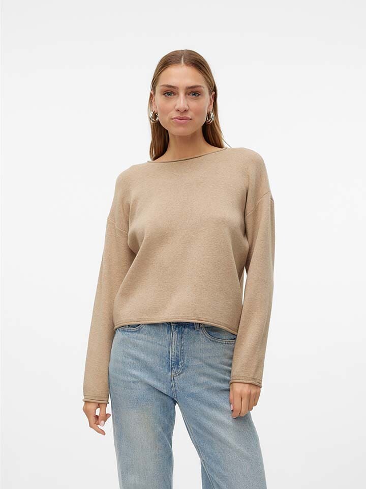 

Пуловер Vero Moda Pullover Gold, бежевый