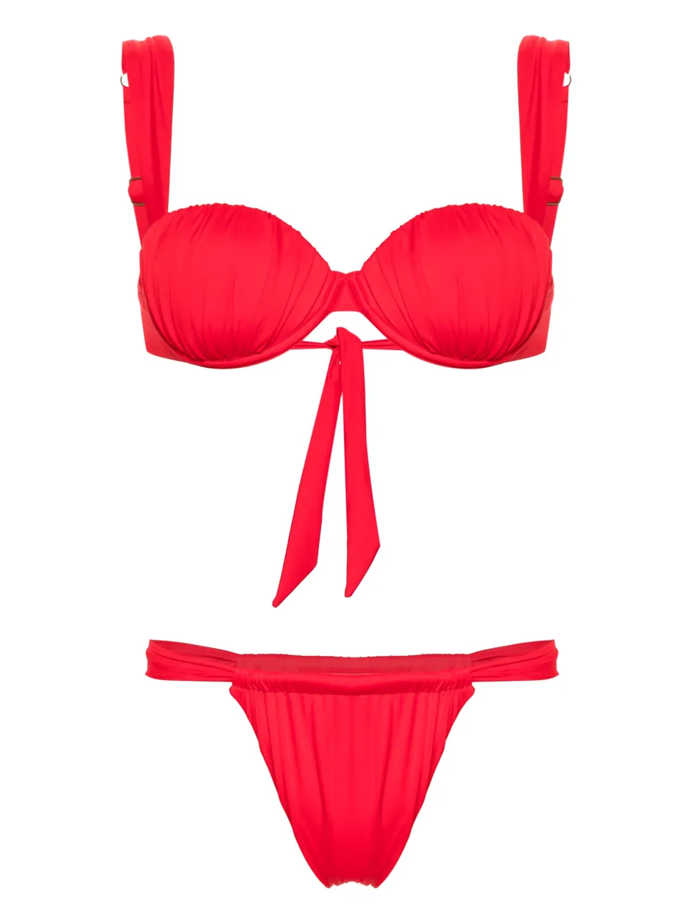 

Бикини Cheeky со сборками Noire Swimwear, красный