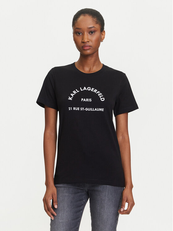 

Футболка regular fit A3W17105 Karl Lagerfeld, чёрный