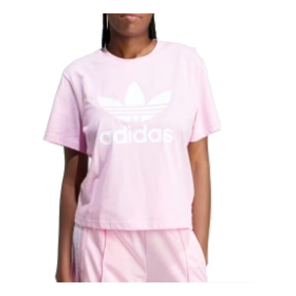 Футболка adicolor trefoil квадратная футболка Adidas, розовый — фото 2