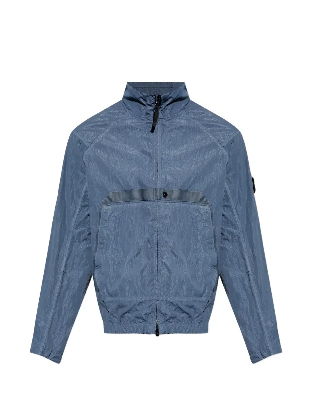 Жакет на молнии с логотипом-нашивкой Stone Island, синий
