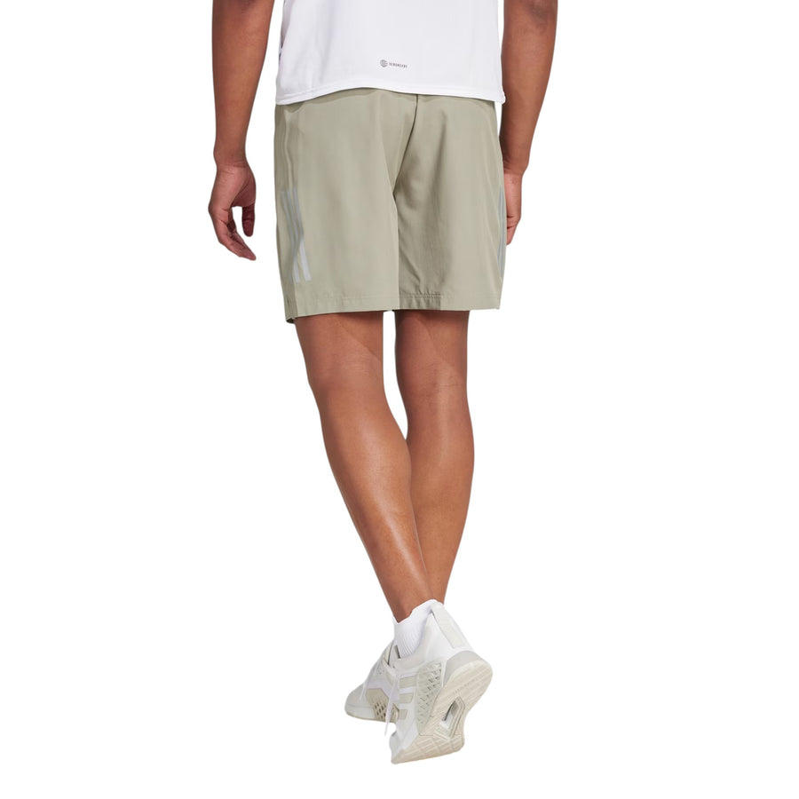Спортивные шорты adidas Gym+ Training 3-Stripes Woven Shorts 'Silver Pebble', серый — фото 3