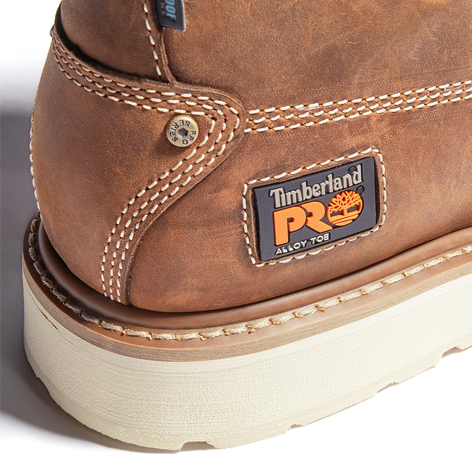 Timberland PRO мужские рабочие ботинки Gridworks 6 дюймов с защитным носком Alloy, водонепроницаемые, с индустриальной клиновидной подошвой, Golden Brown — фото 3