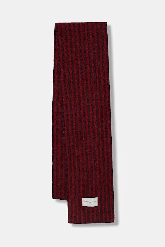 

Шарф из шерсти Marc O'Polo, бордовый
