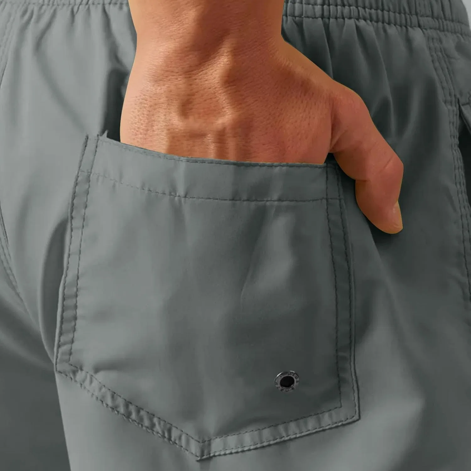 Спортивные шорты для бега, быстросохнущие, легкие, Athletic, Dark Gray — фото 4