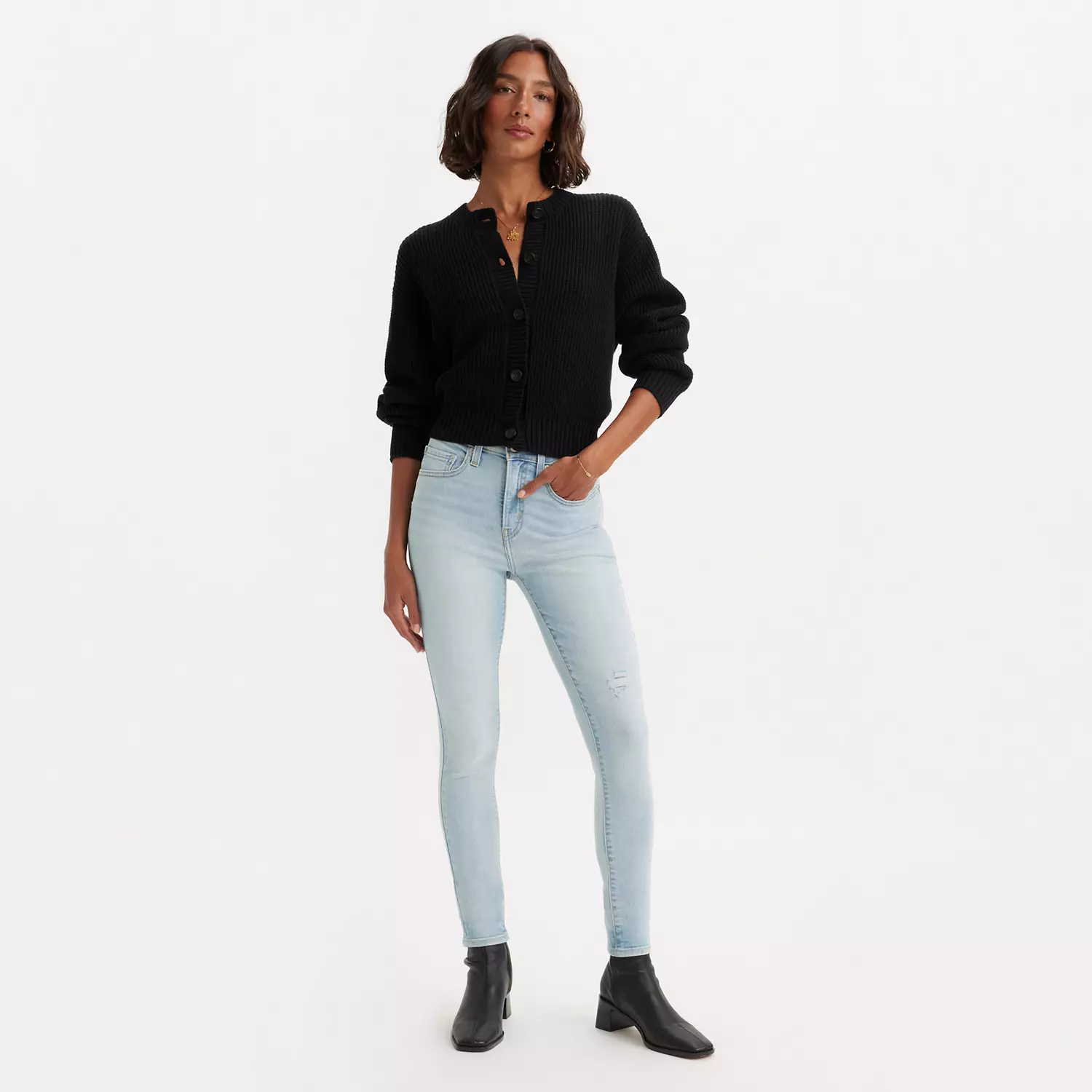 

721 Узкие женские джинсы с высокой посадкой Levi's, цвет Indigo Imagination - Light Wash