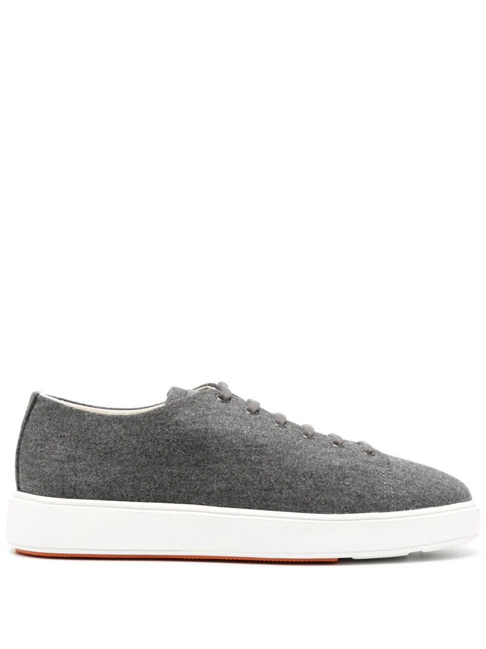 

Кроссовки с нашивкой-логотипом Santoni, серый