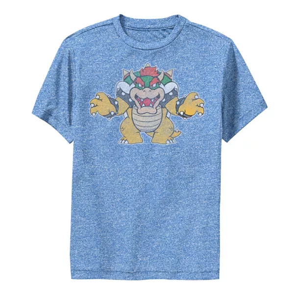 

Футболка с принтом Bowser из Super Mario для мальчиков 8-20 лет Licensed Character, синий