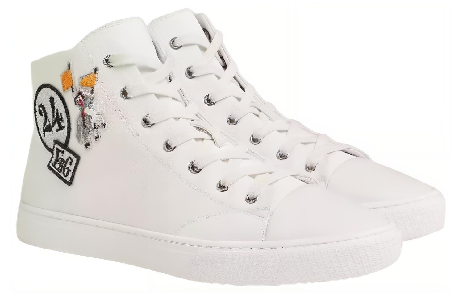 Illico Высокие Скейтборд Кроссовки Мужские Белый HERMES — фото 3