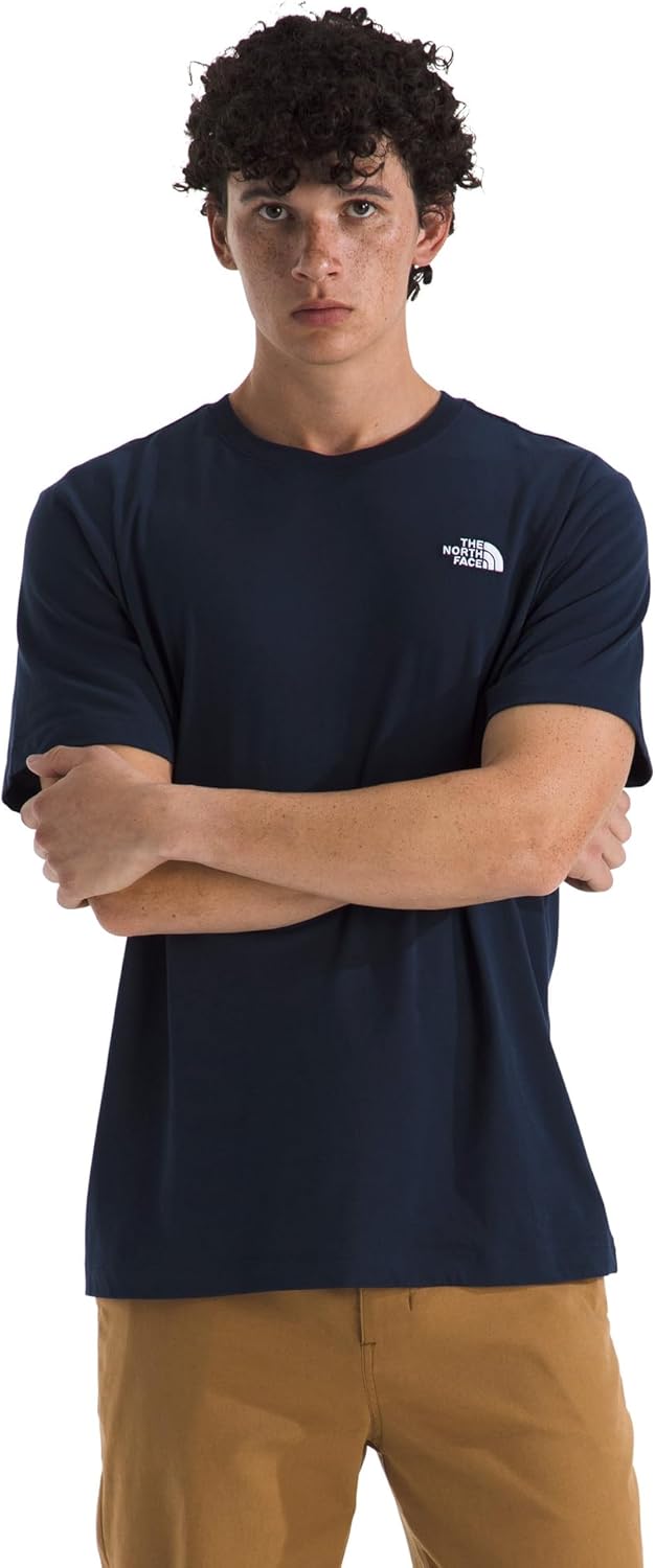 

Мужская футболка с коротким рукавом THE NORTH FACE Evolution Simple Dome (стандартный и большой размер) | Хлопковая рубашка с классическим логотипом, Summit Navy, Синий, Мужская футболка с коротким рукавом THE NORTH FACE Evolution Simple Dome (стандартный
