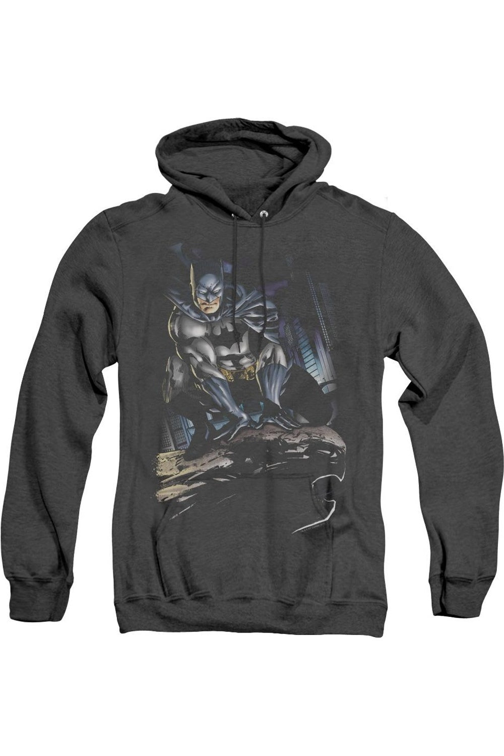 

Толстовка с капюшоном для взрослых Batman Perched Heather Gildan, черный