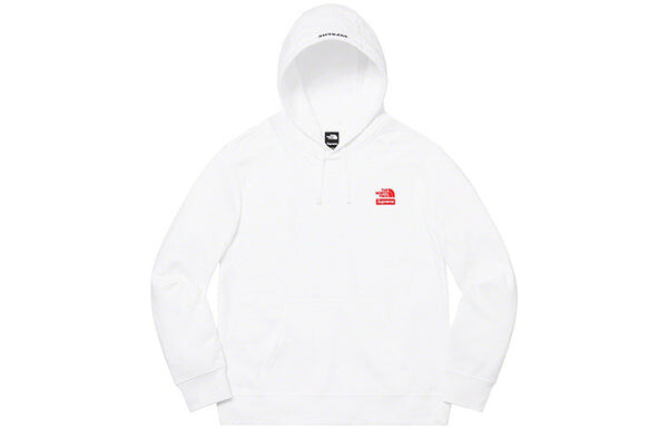 Толстовка fw19 week 10 x the north face statue of liberty hooded sweatshirt white Supreme, белый — фото 2