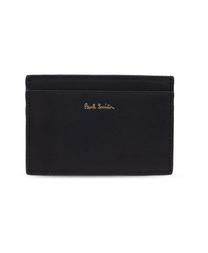 

Классический кожаный кошелек с отделением для карт. Paul Smith, черный