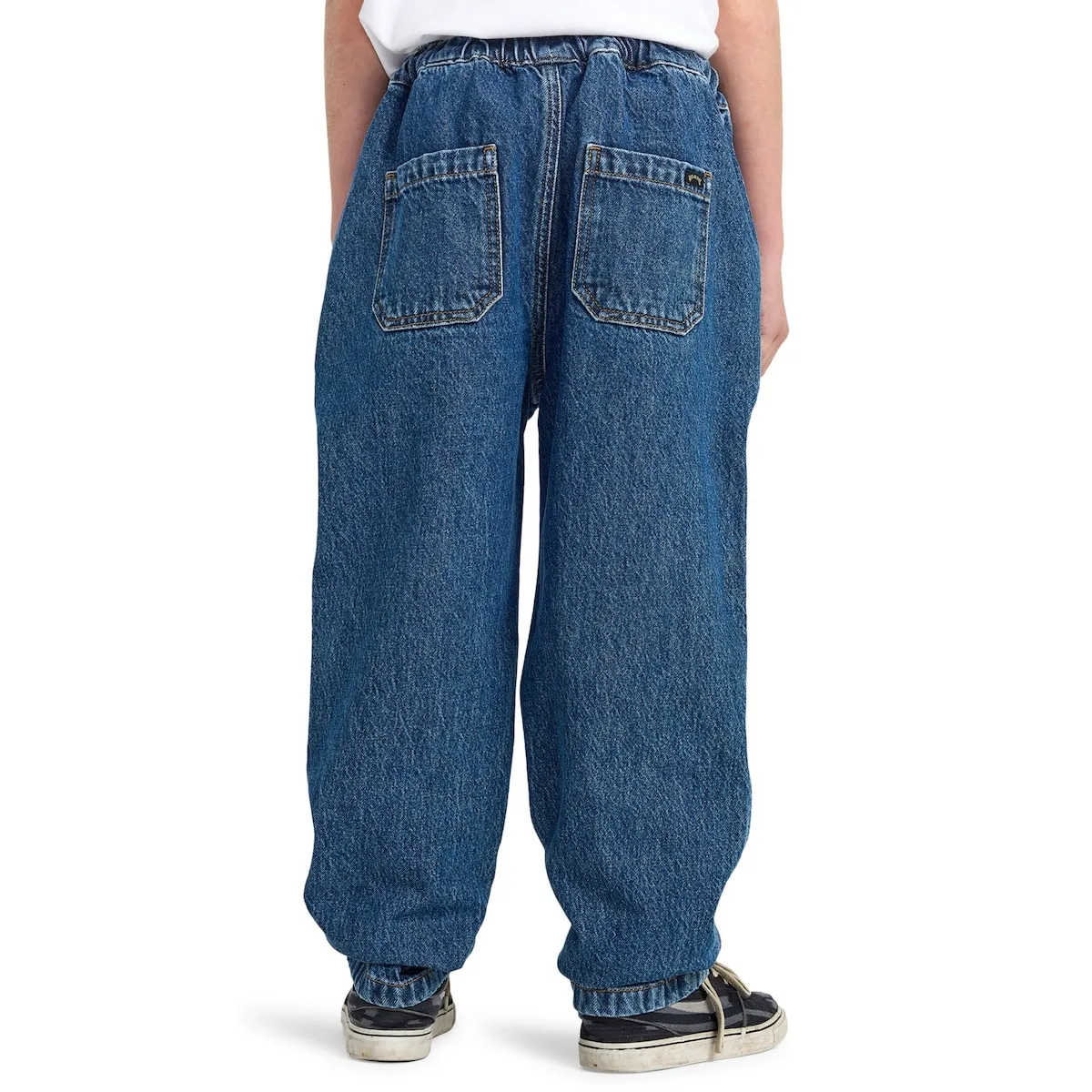 Детские джинсы с эластичным поясом и шнурком Larry Denim Billabong, синий — фото 2