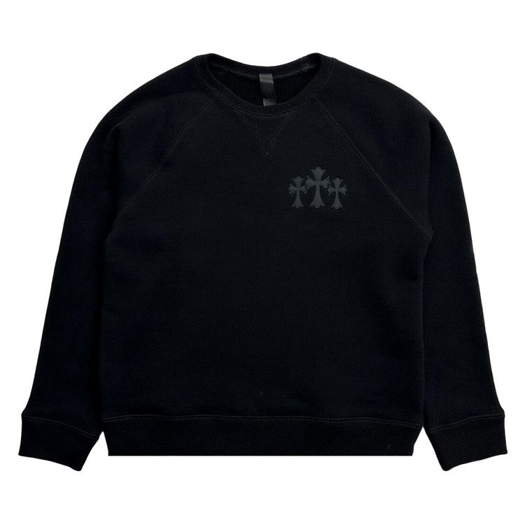 

Свитер Chrome Hearts 711 Cemetery Cross Nylon CH Crewneck Sweater, Black