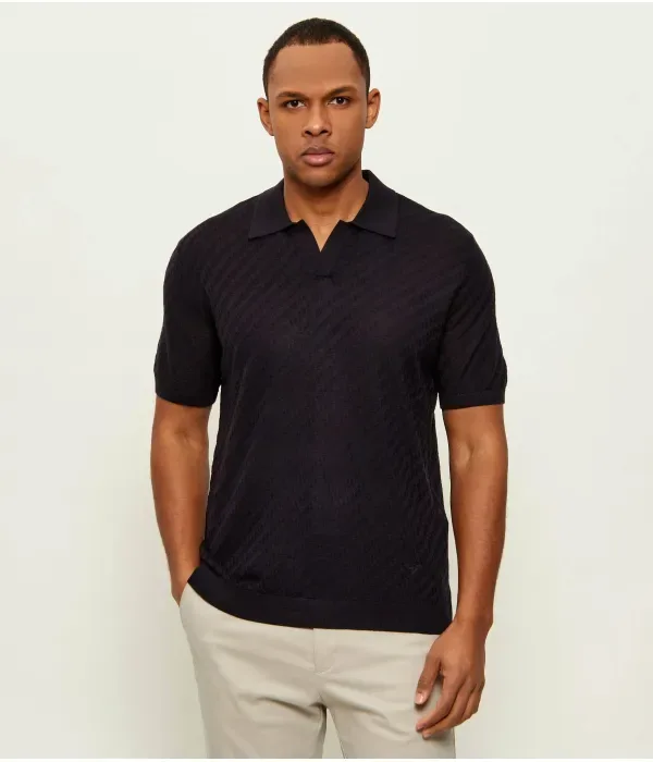 Полюс regular fit Emporio Armani, темно-синий