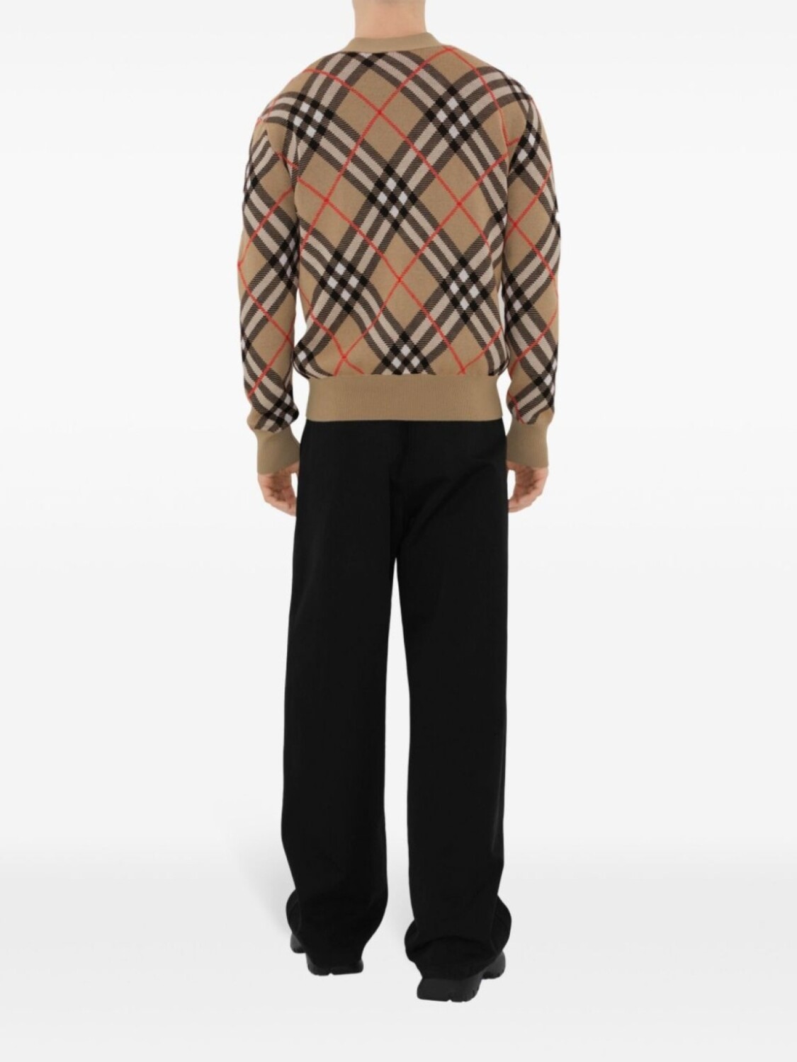 Кардиган Burberry Vintage Check из смесовой шерсти, нейтральный — фото 4