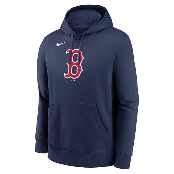 Толстовка с капюшоном мужская navy Boston Red Sox logo club fleece Nike — фото 3