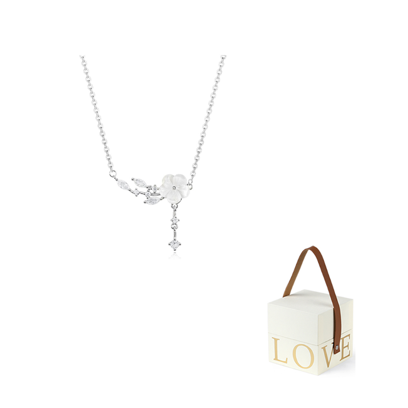 

MISS TOOYA Колье из серебра 999 с цирконом для женщин