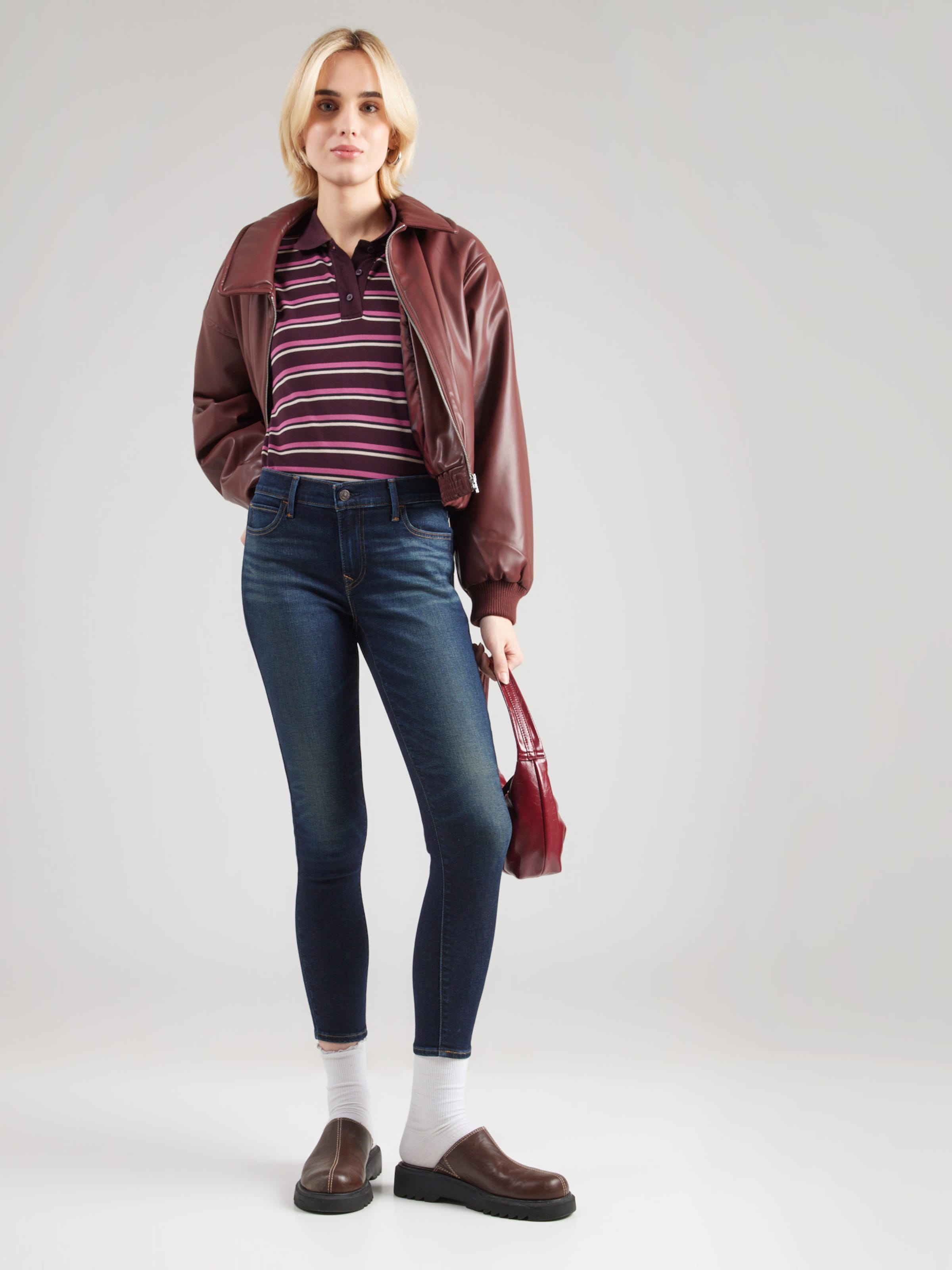 LEVI'S  Скинни джинсы '710 Super Skinny Jeans' в темно-синем цвете — фото 4