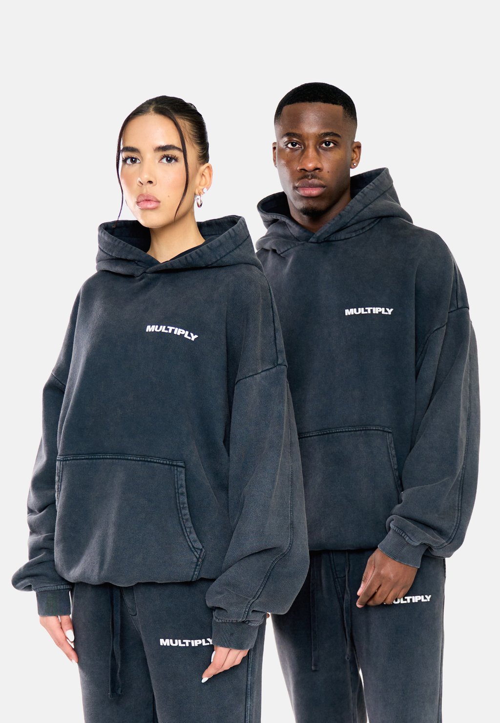 

Толстовка OVERSIZE - Hoodie Multiply Apparel, цвет Black Washed
